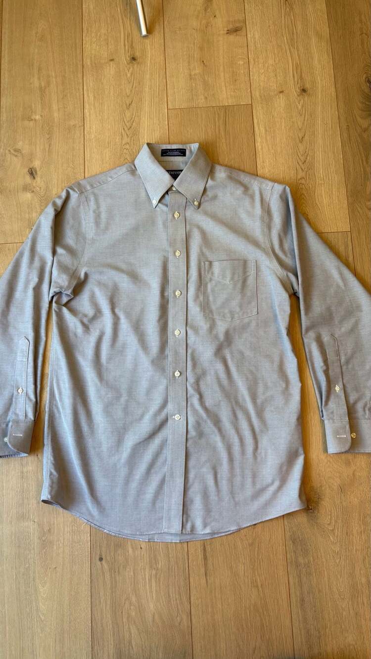 Stafford Dress Shirt Size 16 32-33 Gray Long Sleeve
